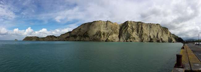cliffs at Tolaga Wharf