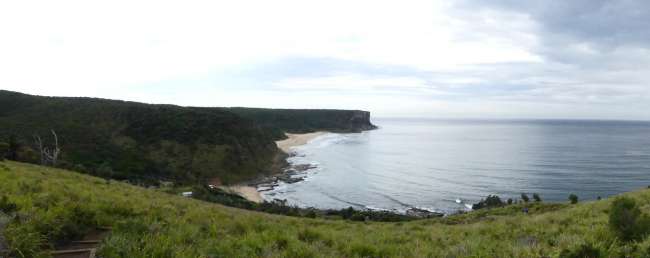 View towards Garie Beach from Thelma Head