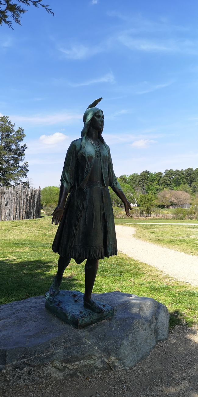 Pocahontas Statue Jamestown