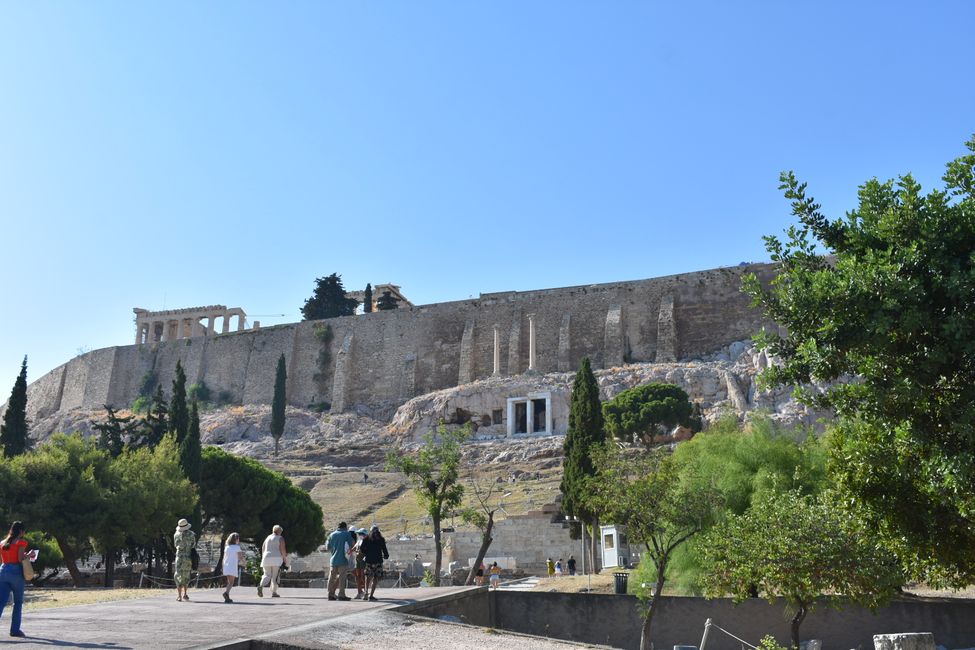 Eintritt in die Akropolis