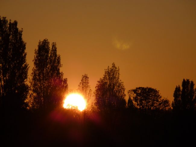 Spätsommersonnenuntergang