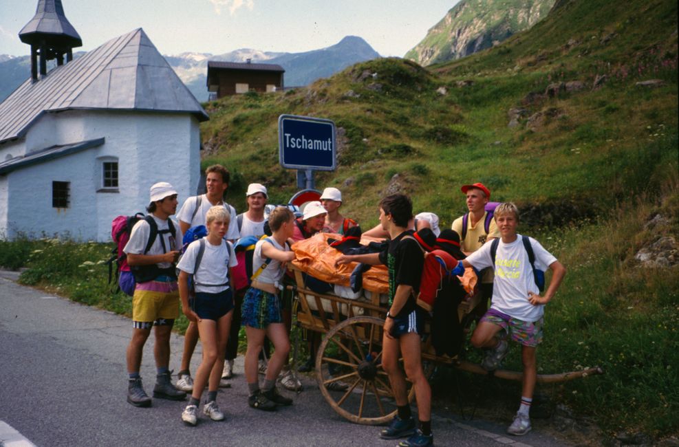 Disentis -> Maighels Hut in 1990