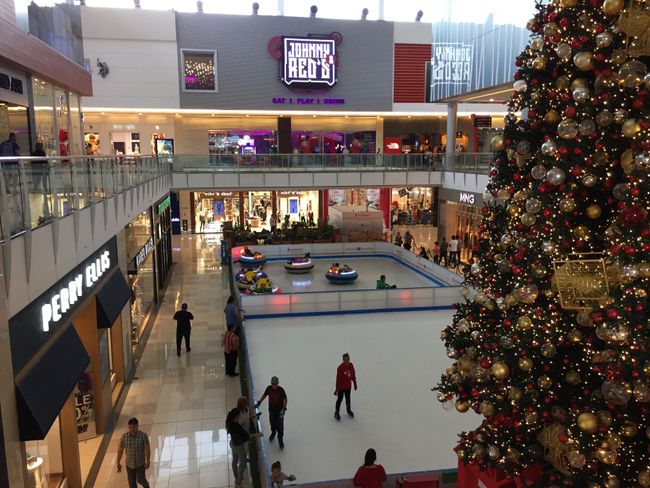 Shopping Mall with ice skating rink!! (but they can't :) )
