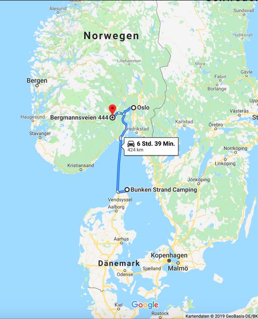Passage nach Norwegen