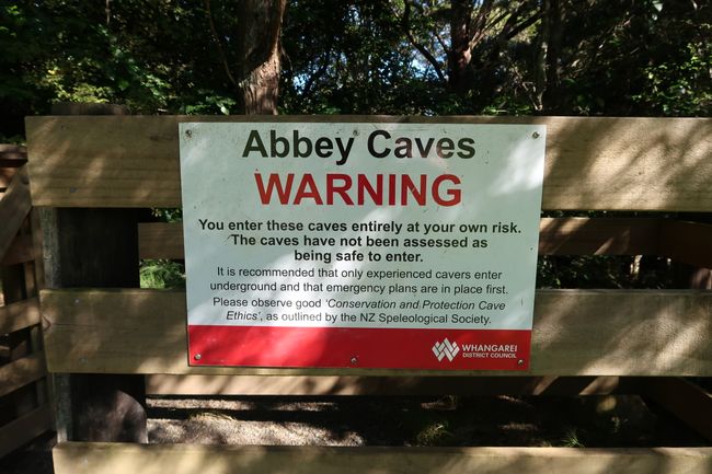 23/11/2017 - Sehenswertes in Whangarei - Abbey Caves
