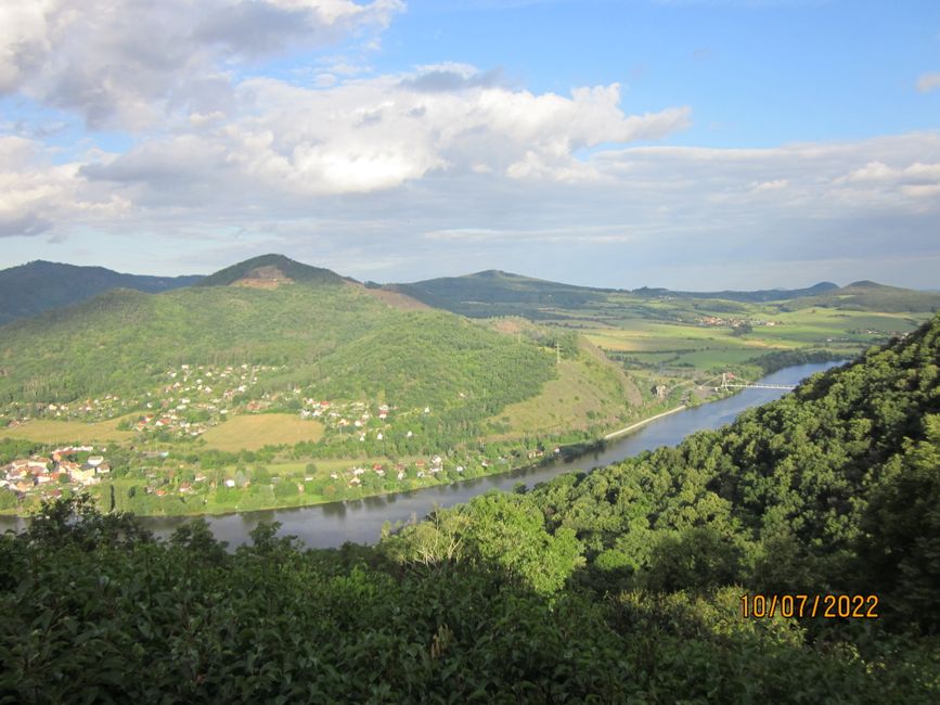 View of the beautiful Elbe Valley