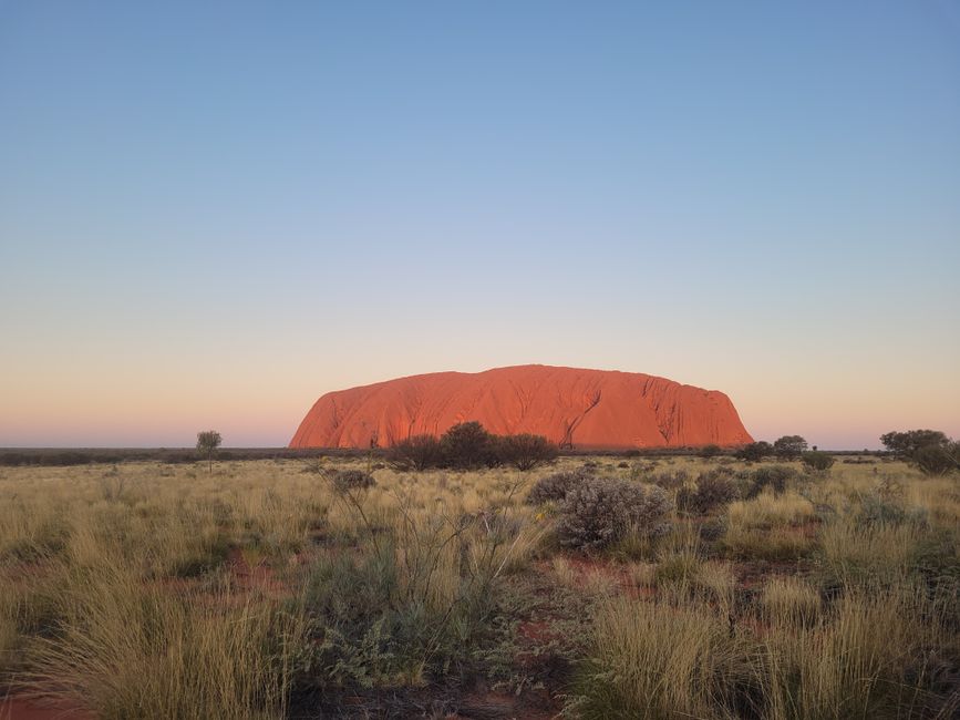 Uluru at early sunset