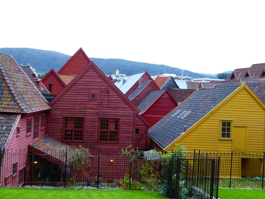 Blick auf Bryggen