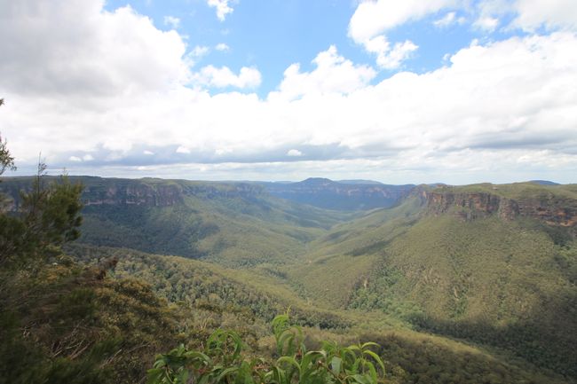 DIe Aussicht über die Blue Mountains war atemberaubend