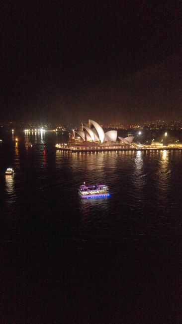 Night view from the Harbour Bridge