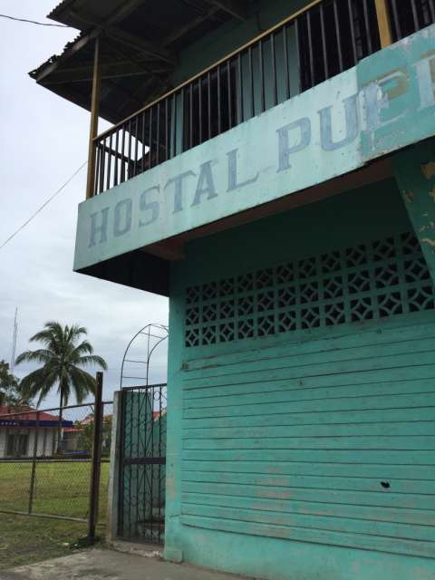 Closed hostel in Almirante