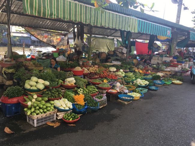 Gemüse aus dem Delta auf dem Markt