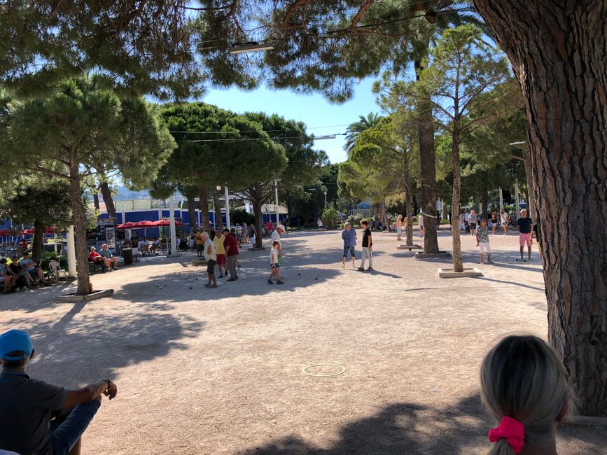 Boule Platz in St. Maxime 