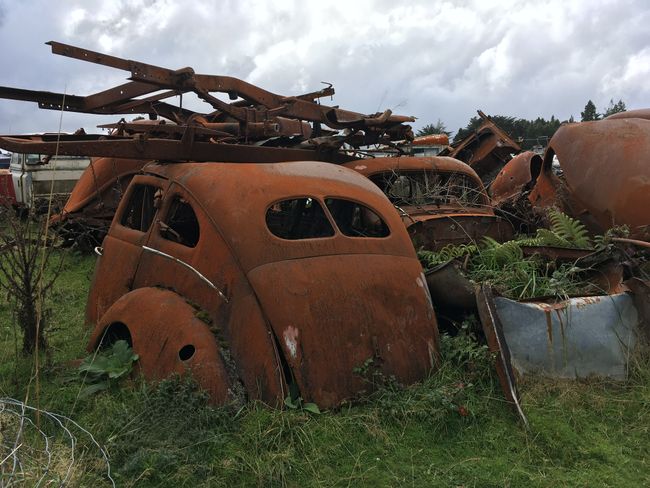 'Smash Palace', New Zealand's famous car graveyard, is nearby