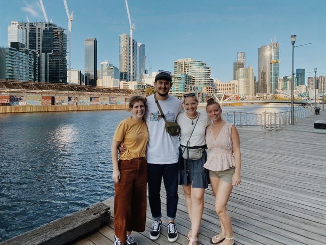 Met friends in Melbourne