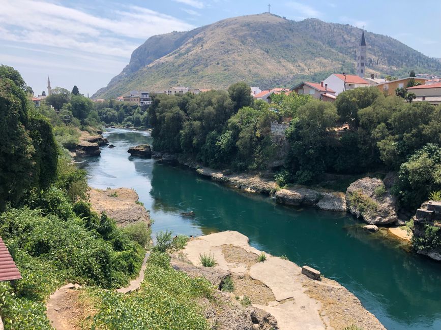 Beautiful Mostar at 45-50 degrees 😳🥵 - Bosnia and Herzegovina