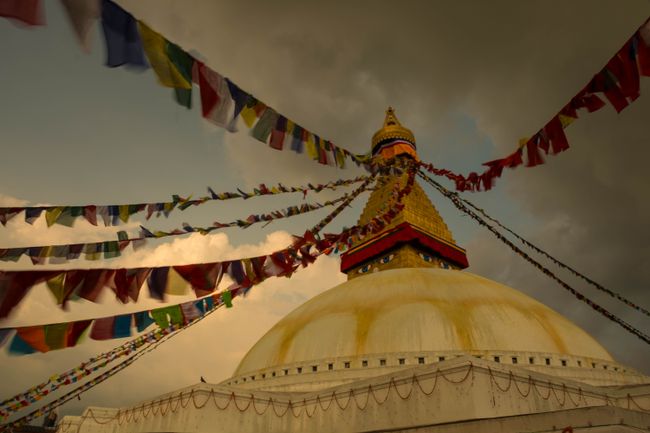 Boudhanath-Stupa: der bedeutendste tibetisch-buddhistische Tempel außerhalb Tibets.