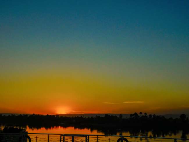 Sonnenuntergang am Nil-Ufer