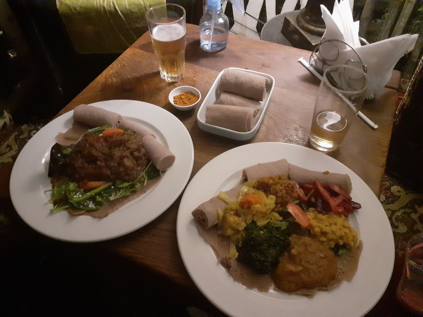 Abendessen beim Ethiopier