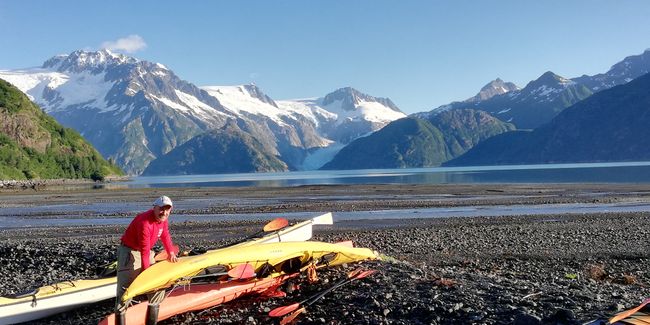Northwester Fjord and glacier 4days kayaking and wilderness camping!!