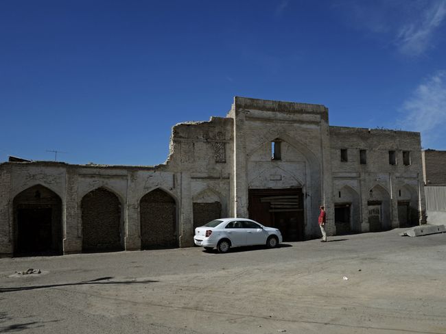 Ruins of the caravanserai in the old town