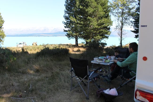Campground von 2. und 3. Nacht am Lake Pukaki