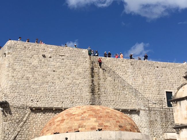 Lemminge auf der Stadtmauer von Dubrovnik