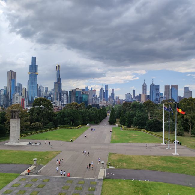 View from the Shrine of Remembrance