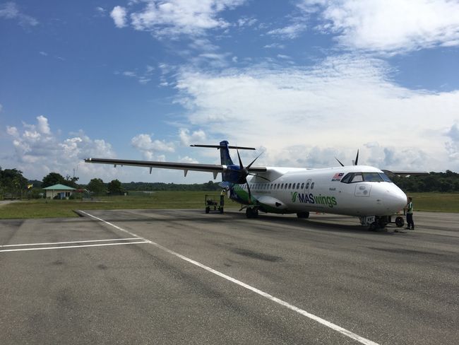 small plane from Kuching to Mulu - MAS wings
