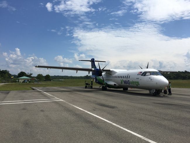 small plane from kuching to mulu - MAS wings