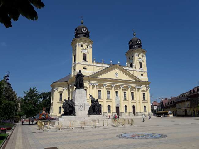 Debreceni Nagytemplom (Reformed Church) on the main square