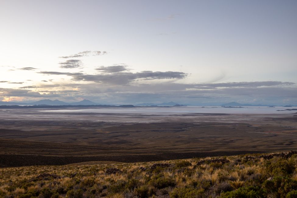 The Salar de Uyuni from a distance