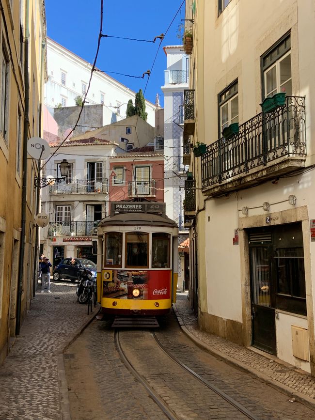 Lisbon's narrow alleys