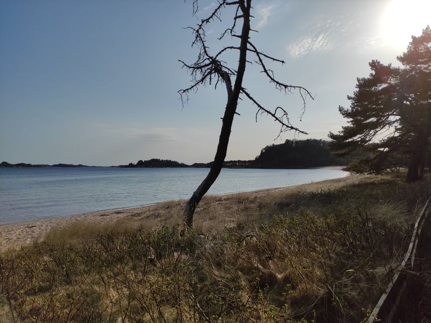 Beach 'Sjøsanden' in Mandal