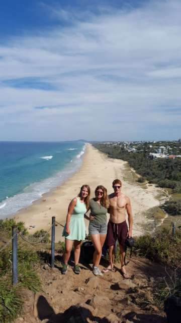 View of Sunshine Beach in Noosa National Park 