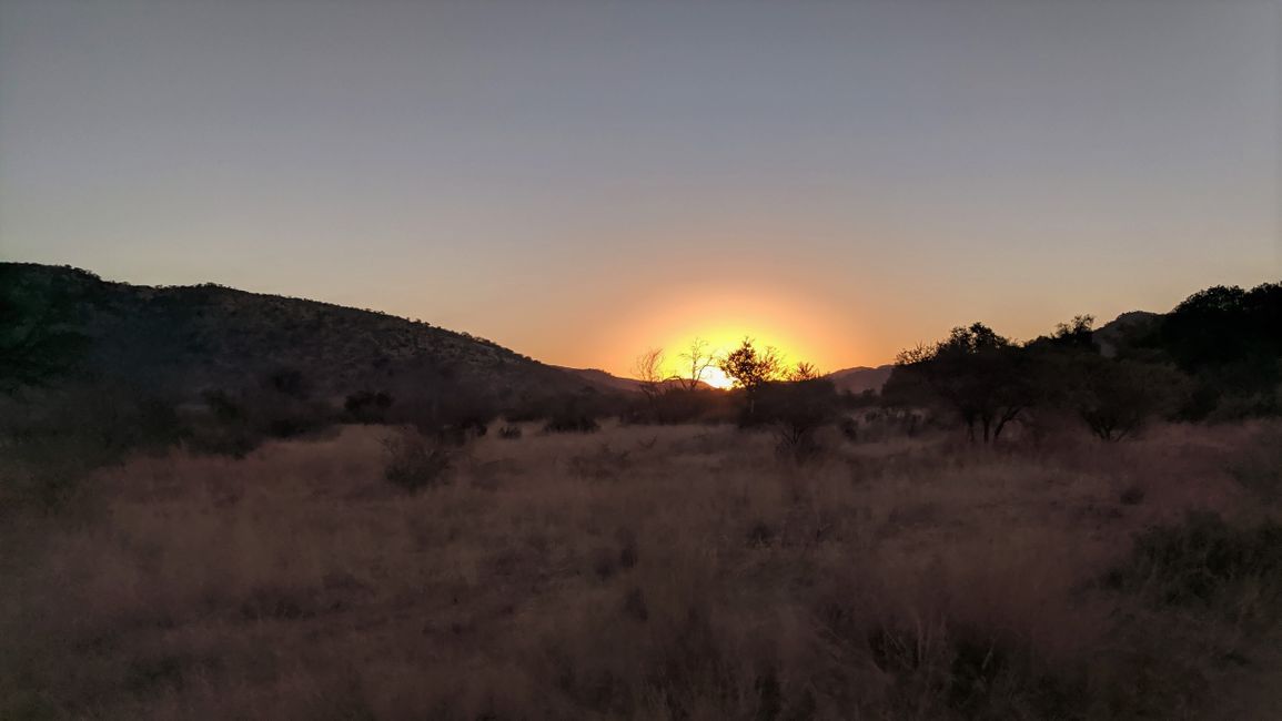Sunset im Pilanesberg Nationalpark