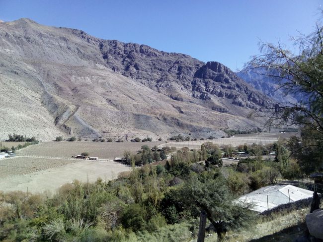 Auf der Hinfahrt nach Valle Elqui: das Tal