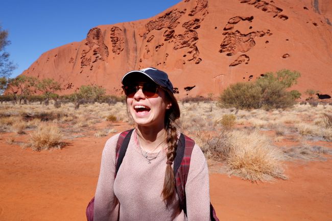 Base walk and meerli imprint on Uluru