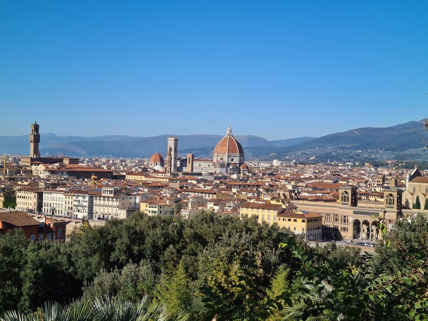 Blick vom Piazza Michelangelo über Florenz