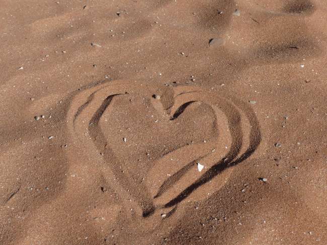 Signs in the sand