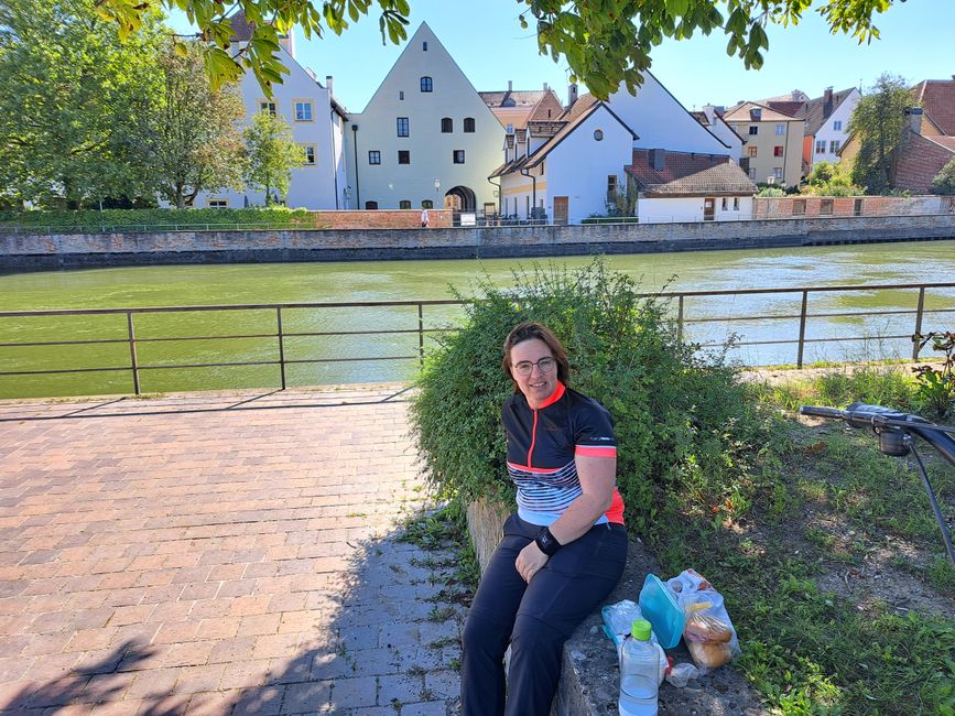 Pause an der Isar in Landshut