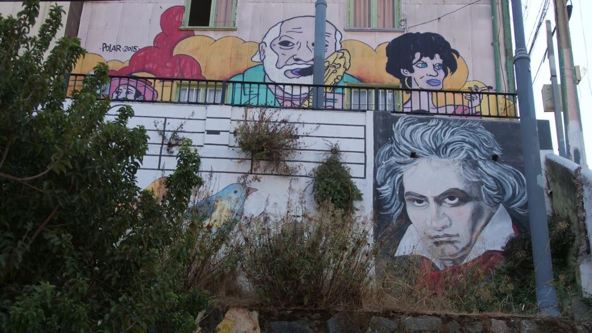 Beethoven hat auch ein Plätzchen in Valparaiso