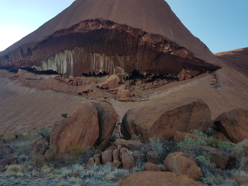 Uluru bears many different scars