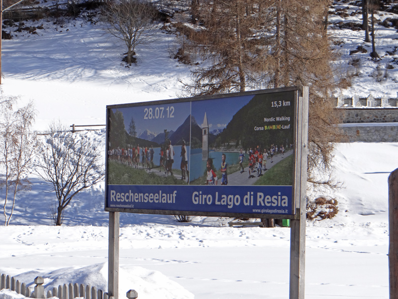 Reschenseelauf in Vinschgau 2013 - Poster