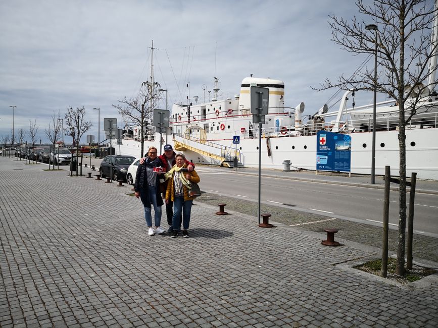 In front of the museum ship in Viana do Castelo