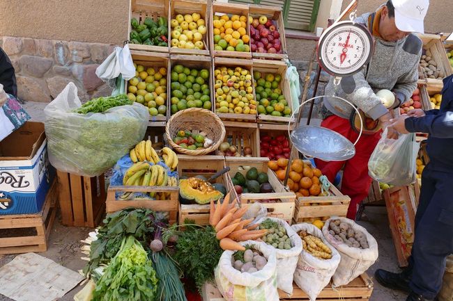 Das Angebot an Obst und Gemüse ist Jetzt wieder argentinisch
