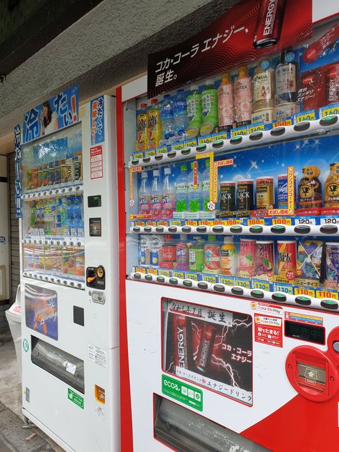 Drink vending machines on almost every street corner