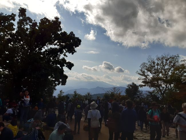 Menschenmassen auf Mt. Takao-san