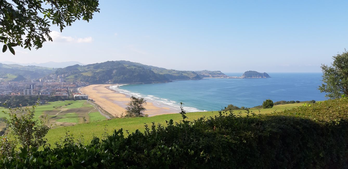 View from the pitch in northern Spain - Zarautz