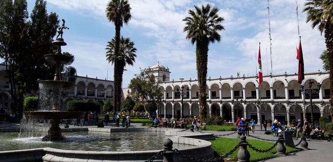 Main square in the center of Arequipa